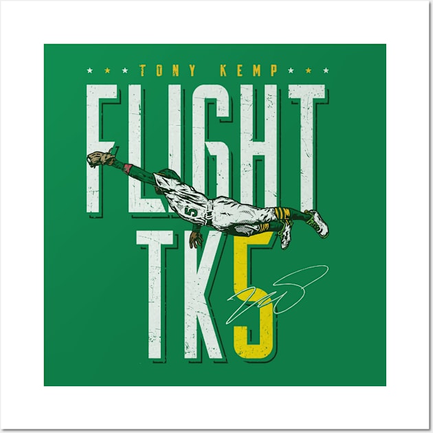 Tony Kemp Oakland Diving Catch Wall Art by danlintonpro